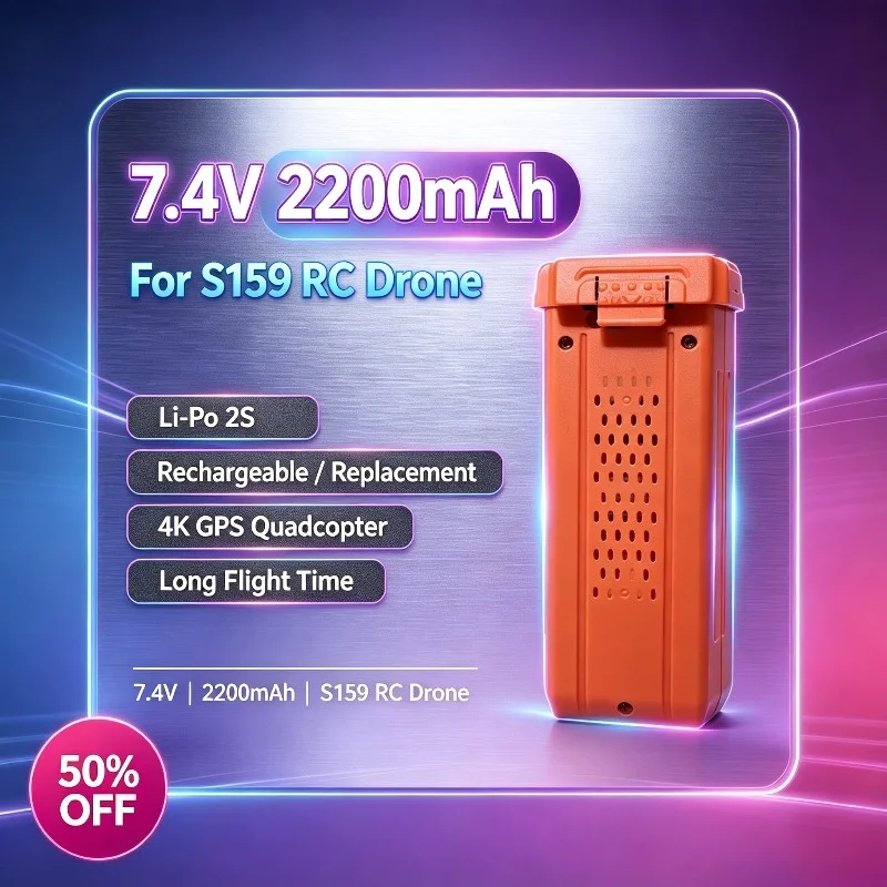 Drone Rc Gps S159 - 2S 7.4V 2200mAh Battery for S159
