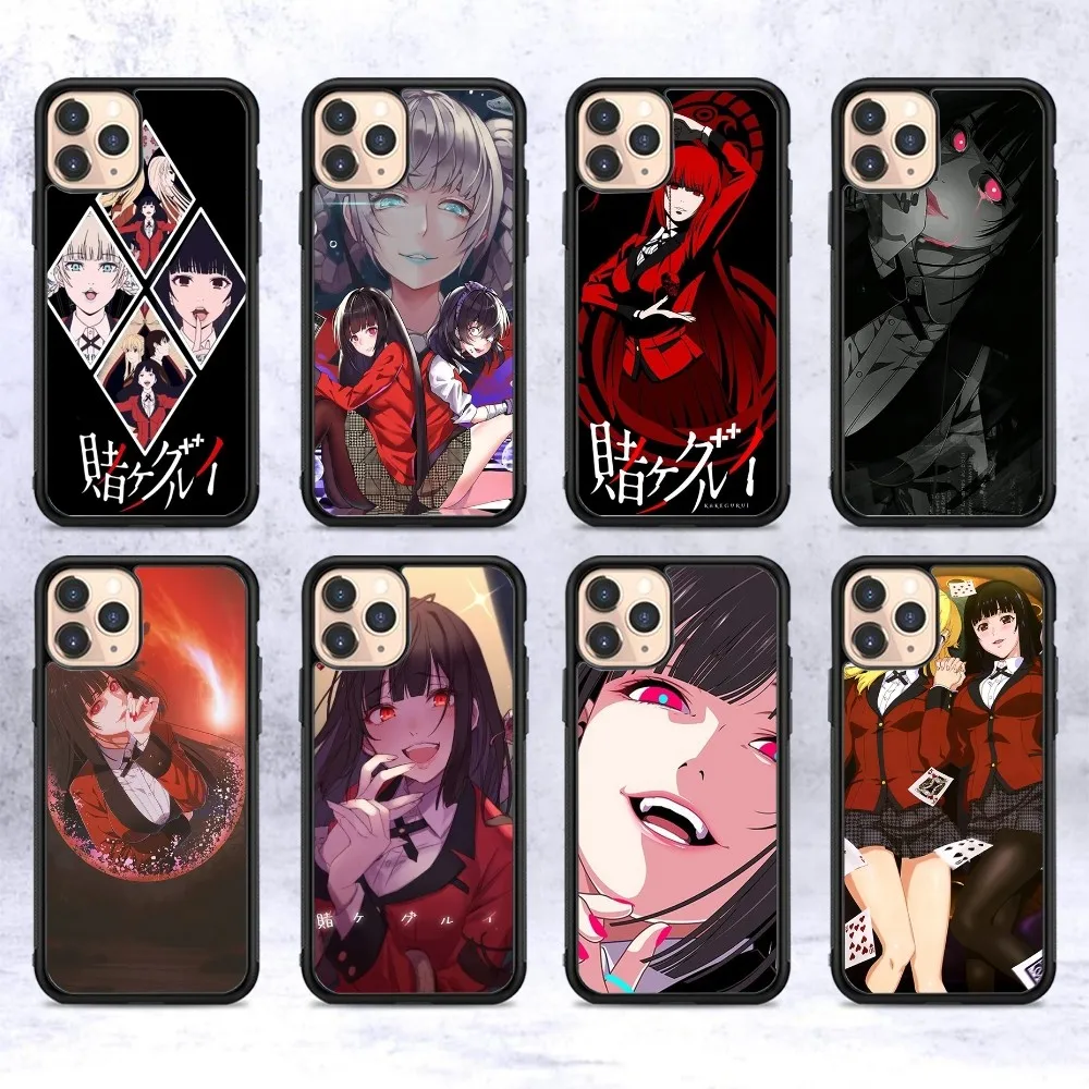 

Kakegurui Jabami Yumeko Anime Phone Case Silicone PC+TPU Case For iPhone 14 11 12 13 Pro Max 8 7 6 Plus X XR Hard Fundas