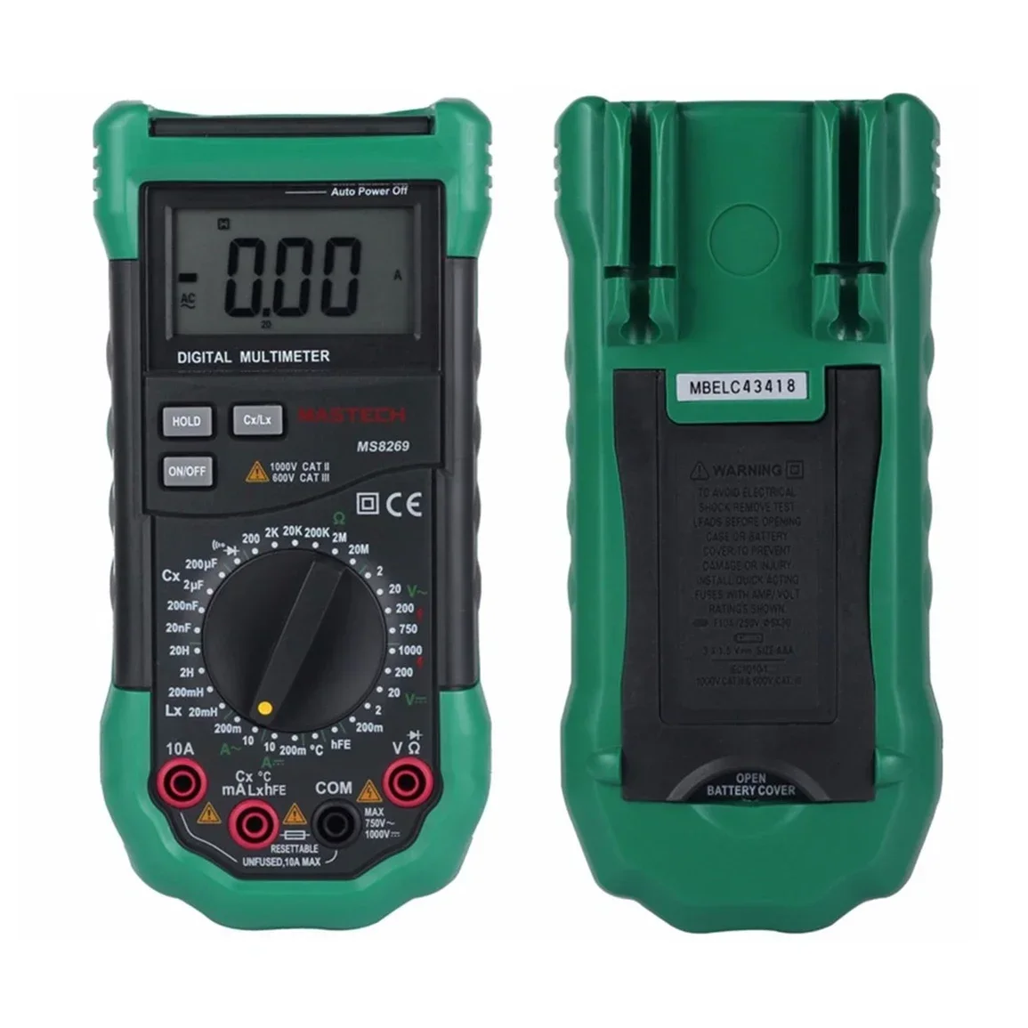 Mastech MS8269 Digital Multimeter LCR Meter AC/DC Voltage Current Resistance Capacitance Temperature Inductance Tester