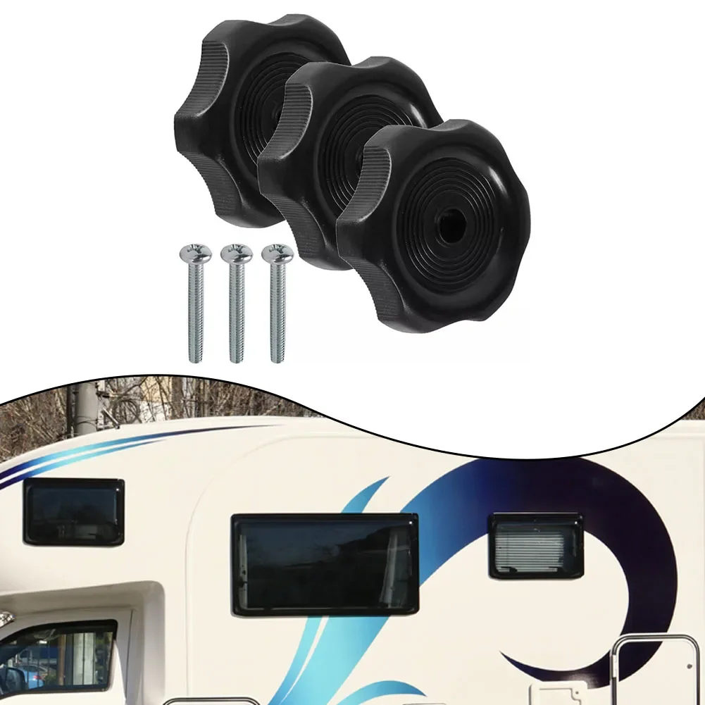 

3Pack 1" Shaft RV Window And Vent Knob Interior Hardware Camper RV Motorhome Windows And Ventilation Knobs Parts Accessories