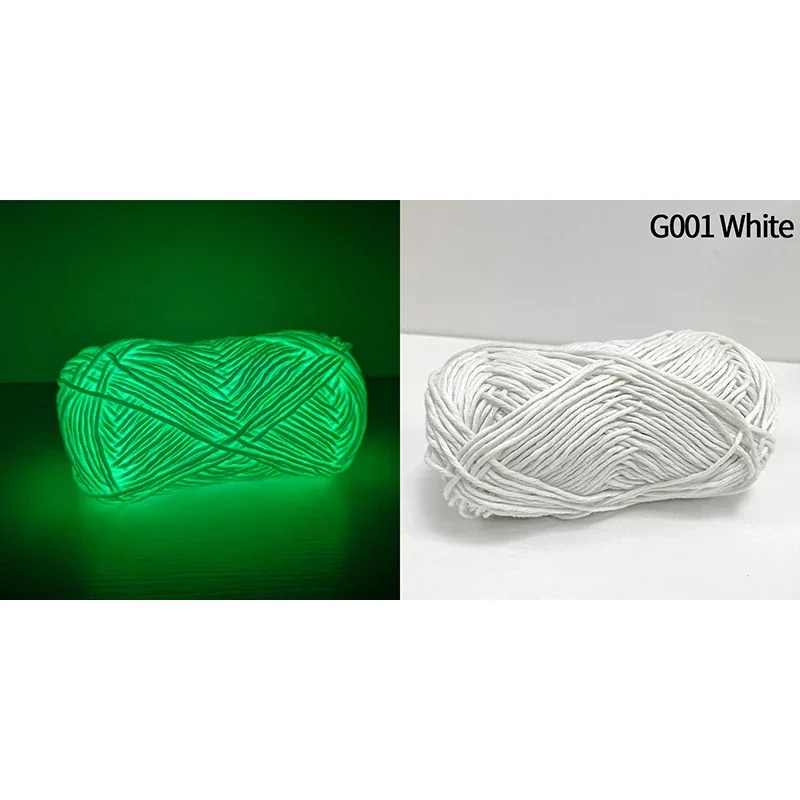 50g/ball Luminous Yarn Thread Glow In The Dark Chunky Yarn Polyester DIY Hand Knitting Craft Glowing Yarn For Sweater Hat Carpet