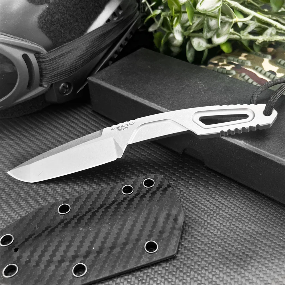 

Outdoor Tactical Straight Knife 8Cr13Mov Fixed Blade Knife Survival Knife with Sheath EDC Camping Fishing Hiking Utility Tool