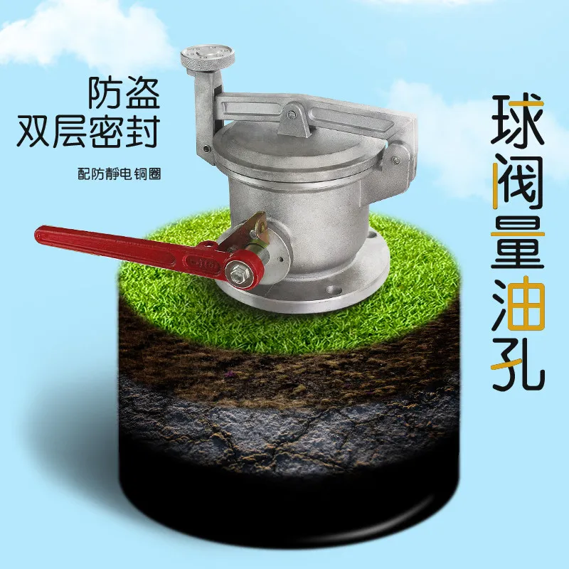 4 Inch Double Sealed Ball Valve Oil Measuring Hole DN100 for Gas Station Car Oil Filling Accessories Port
