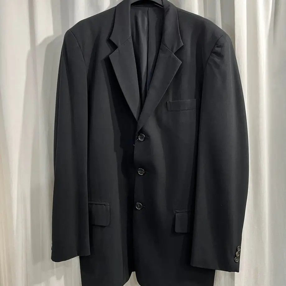 

TOP-YAMAMOTO ® Black Men's Business Formal Jacket - Slim Fit for Professional Wear, Versatile and Fashionable