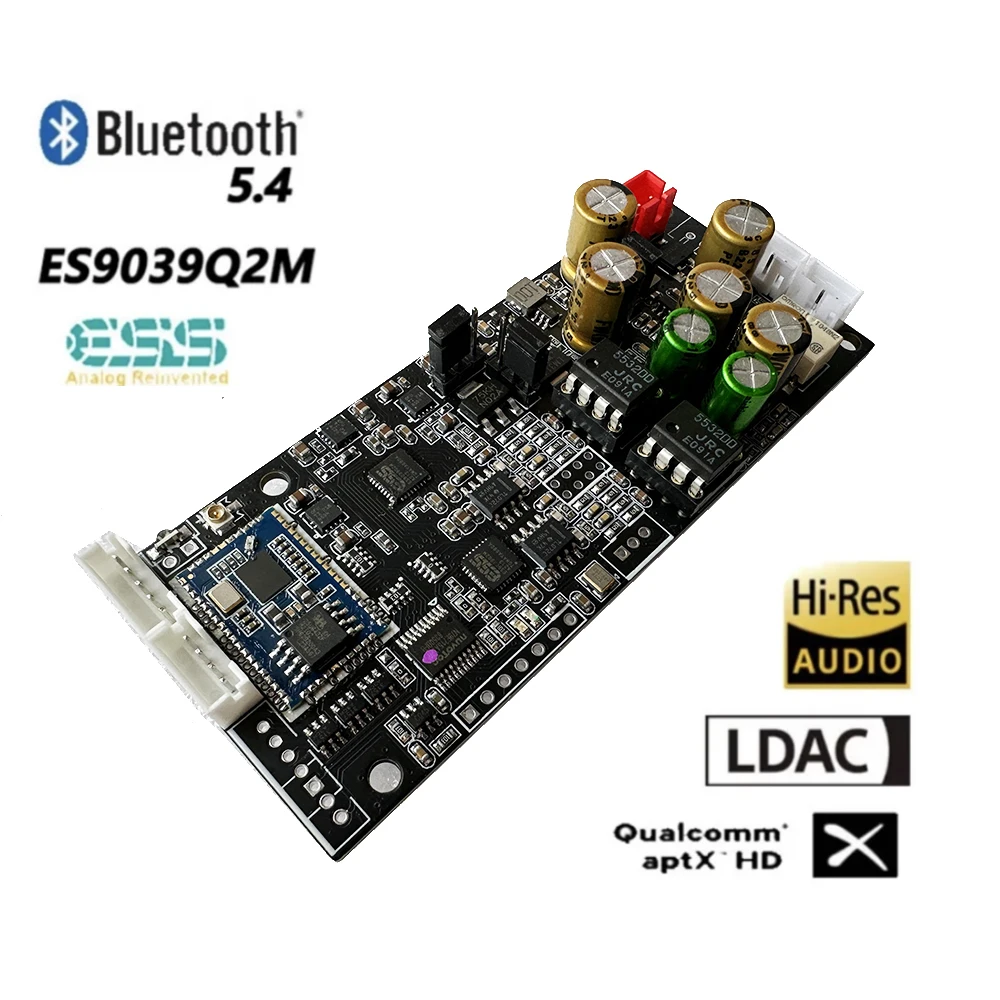 ES9039Q2M Dekodowanie DAC QCC5181 Bluetooth 5.4 Bezprzewodowa płytka odbiorcza Podwójny NE5532 OP AMP LDAC/APTX 24bit/96Khz