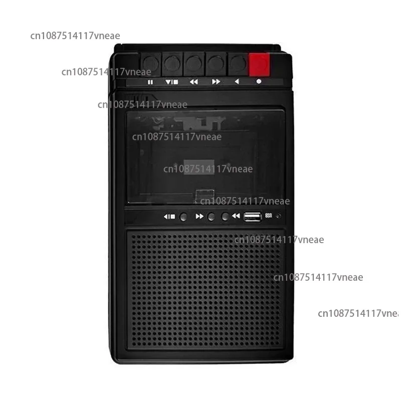 Portable Cassette Recorder Nostalgic Retro Portable Tape Player Walkie-Talkie Player Recorder and Playback All-In-One