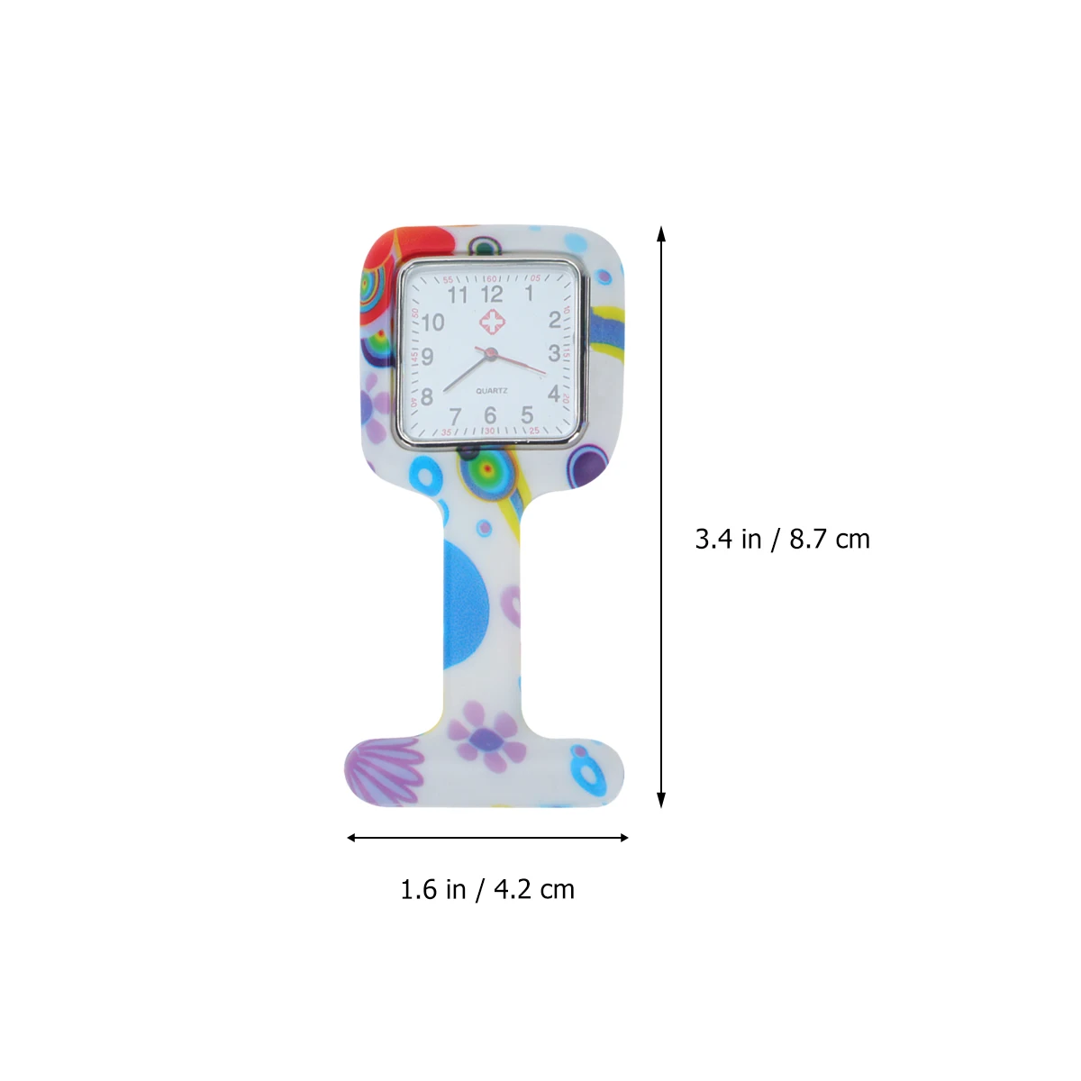 

Nurse Watch Silicone Pocket Watches for Women Printed Clear Numbers Accurate Timekeeping Gifts Nurses Healthcare Professionals