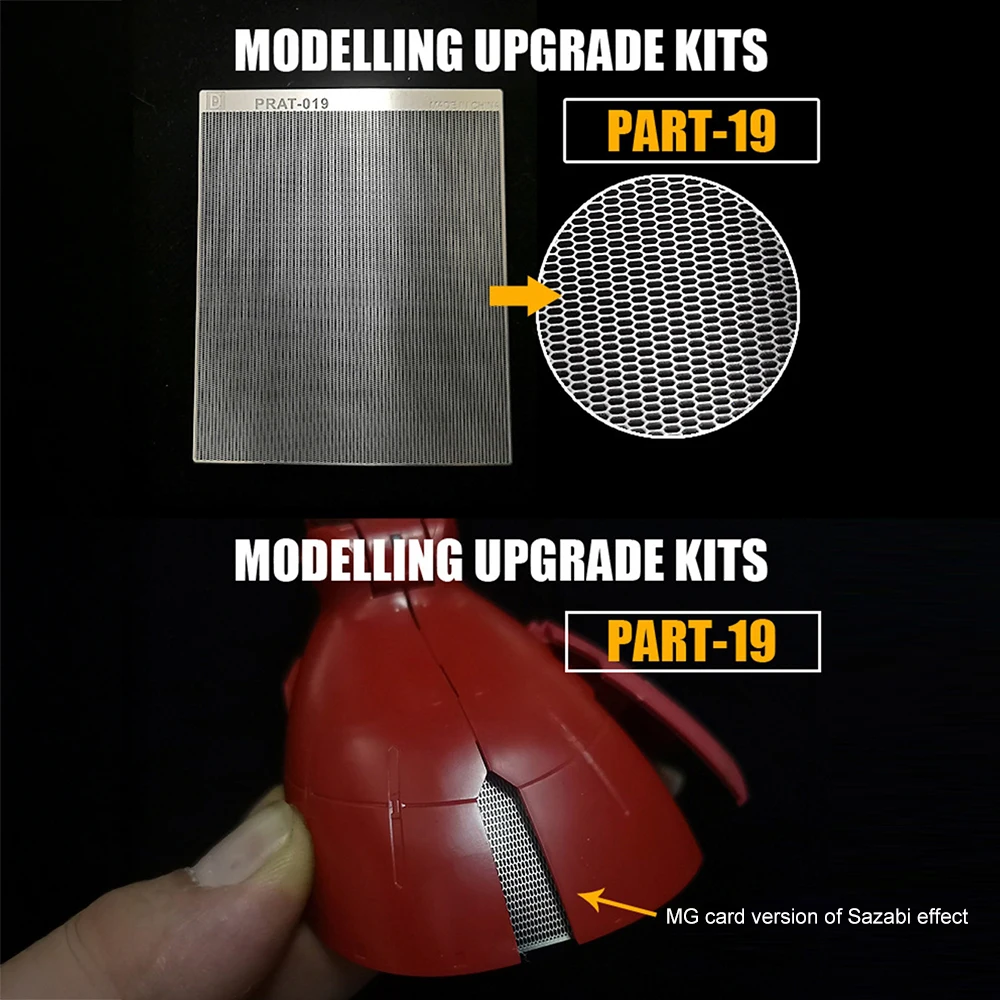 Photo-Etched Radiator Mesh/Grill Diamond/Honeycomb/Hexagon/Octagon/Rectangle Cells For Modeling Detailing Tool Universal Fit - view 4