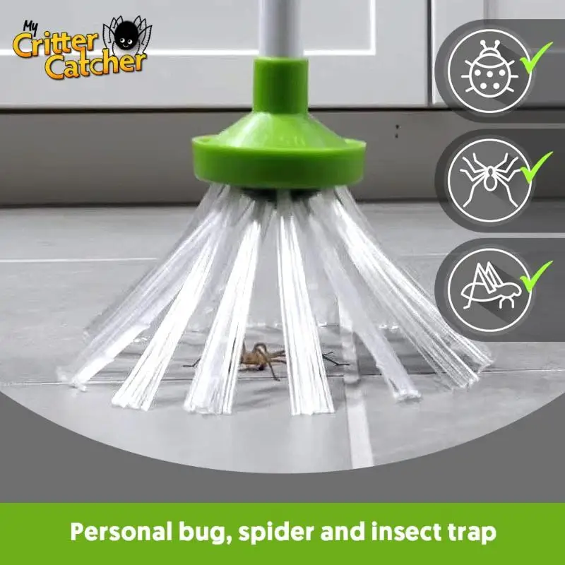 Foldable Spider Catcher Clip Household Safe Insect Pest Grabber Tool for Home Garden Indoor Outdoor Use