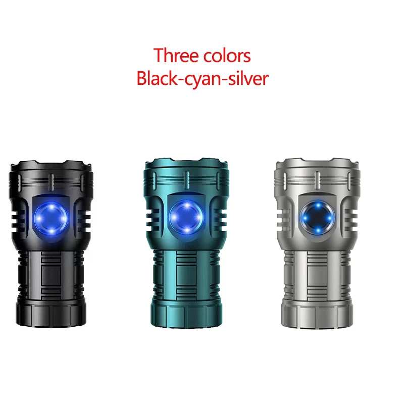 New Flashlight Multi-Functional Long Shot High Power Long Life Mini Waterproof Portable Small Hand Electric With Pen Holder