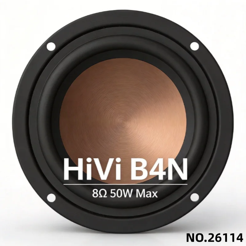 1pcs/lot 4-inch mid low frequency speaker, fever grade mid low frequency speaker, 4-inch bass unit B4N, brand new original stock