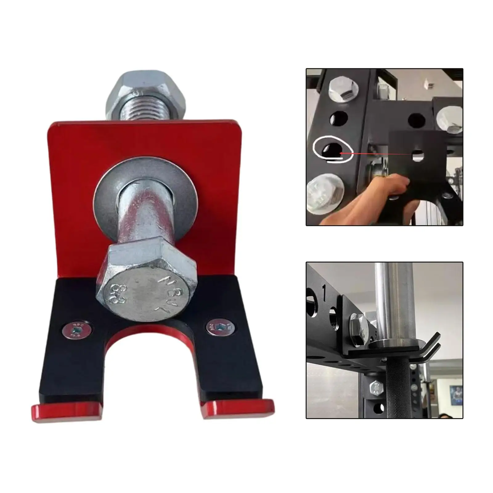 

Barbell Holder for Squat Rack for Bench Press Rack Space Saving Storage Rack