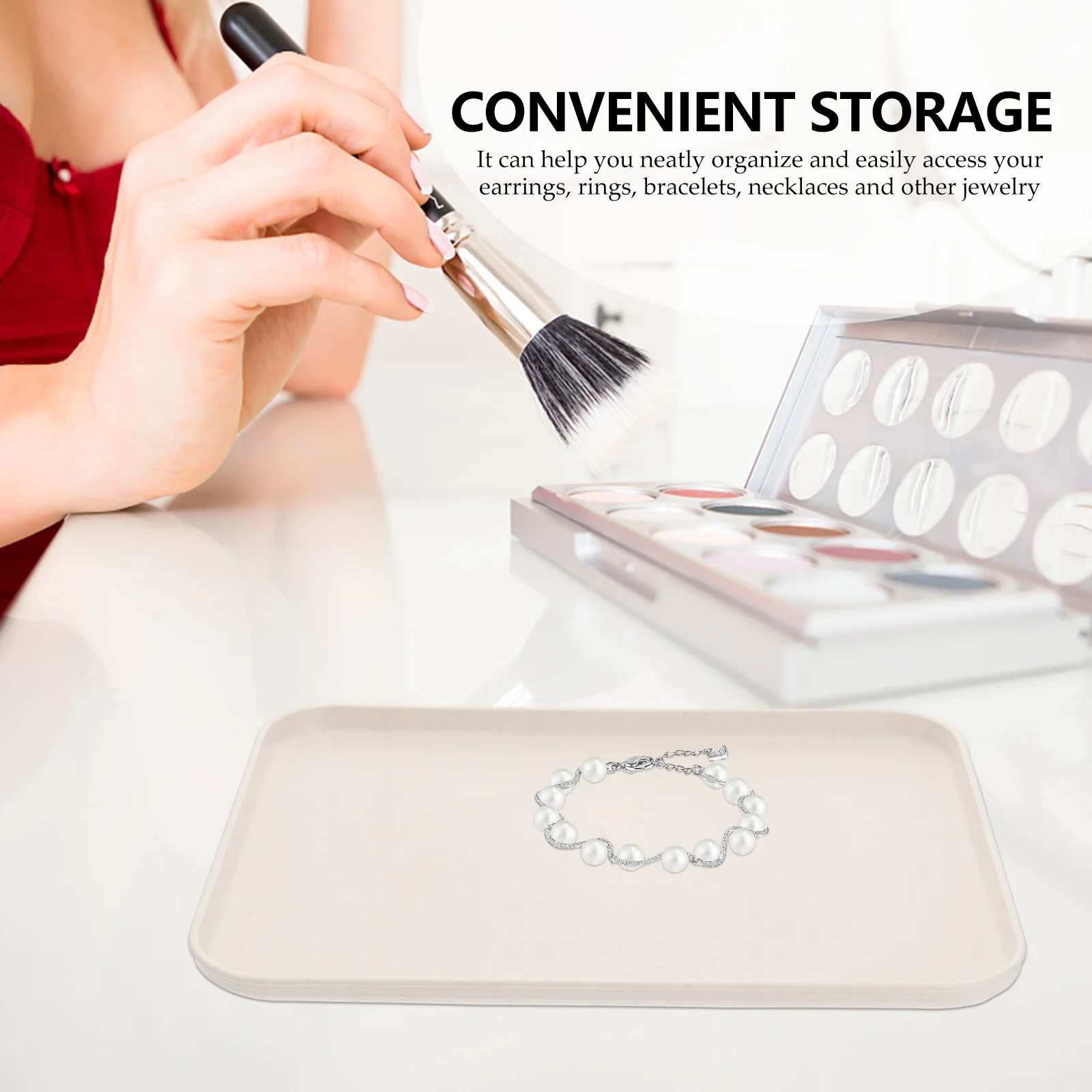 

2pcs Rectangular Food Serving Trays Premium Pp Plastic Dishware Reusable Space Saving Party Breakfast Fruits Dessert