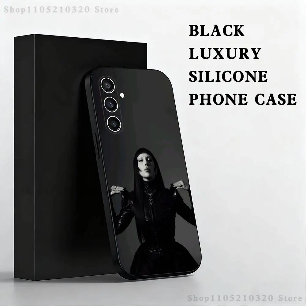 حافظة هاتف L-LADY G-GAGA MAYHEM لهاتف سامسونج S 25,24,23,22,30,21,10,9,Ultra,Plus,Lite,FE,4,5G حافظة ناعمة سوداء