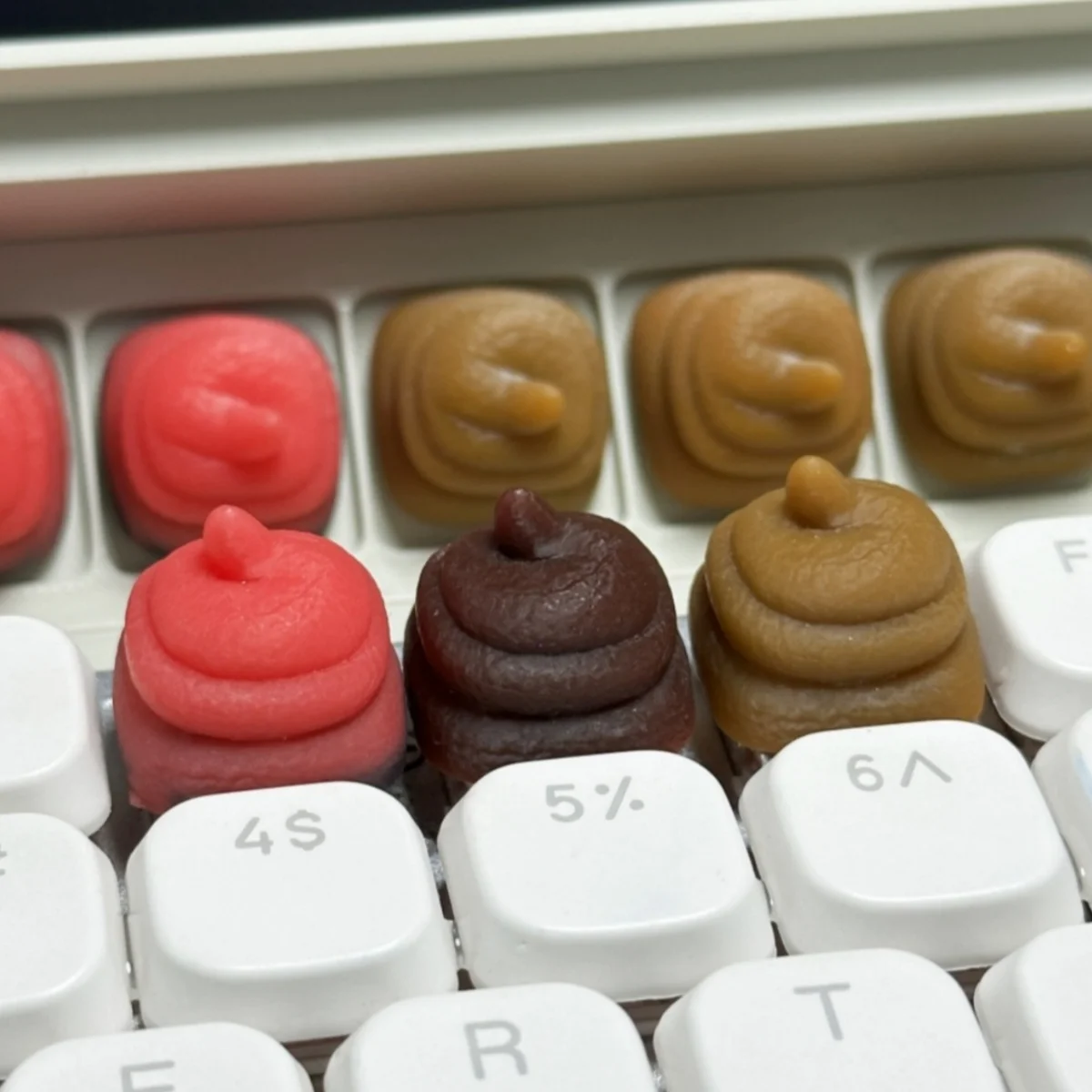 Funny Poop Key Caps…