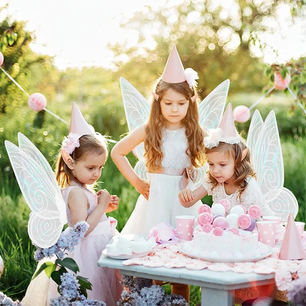 

Funny Sparkling Fairy Wings for Adults Kids Dress up Halloween Costume Angel Wings for Girls Party Favor Butterfly Costume Wings