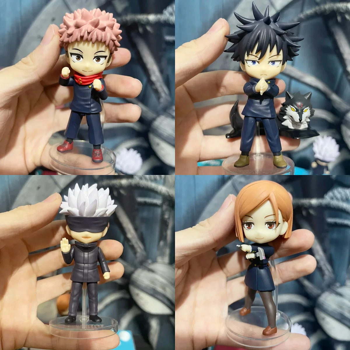 

New Arrival Bandai Jujutsu Kaisen 1/12 Anime Action Figure Desktop Toy Joint Movable Cute Model Doll Toy Collect Festival Gifts