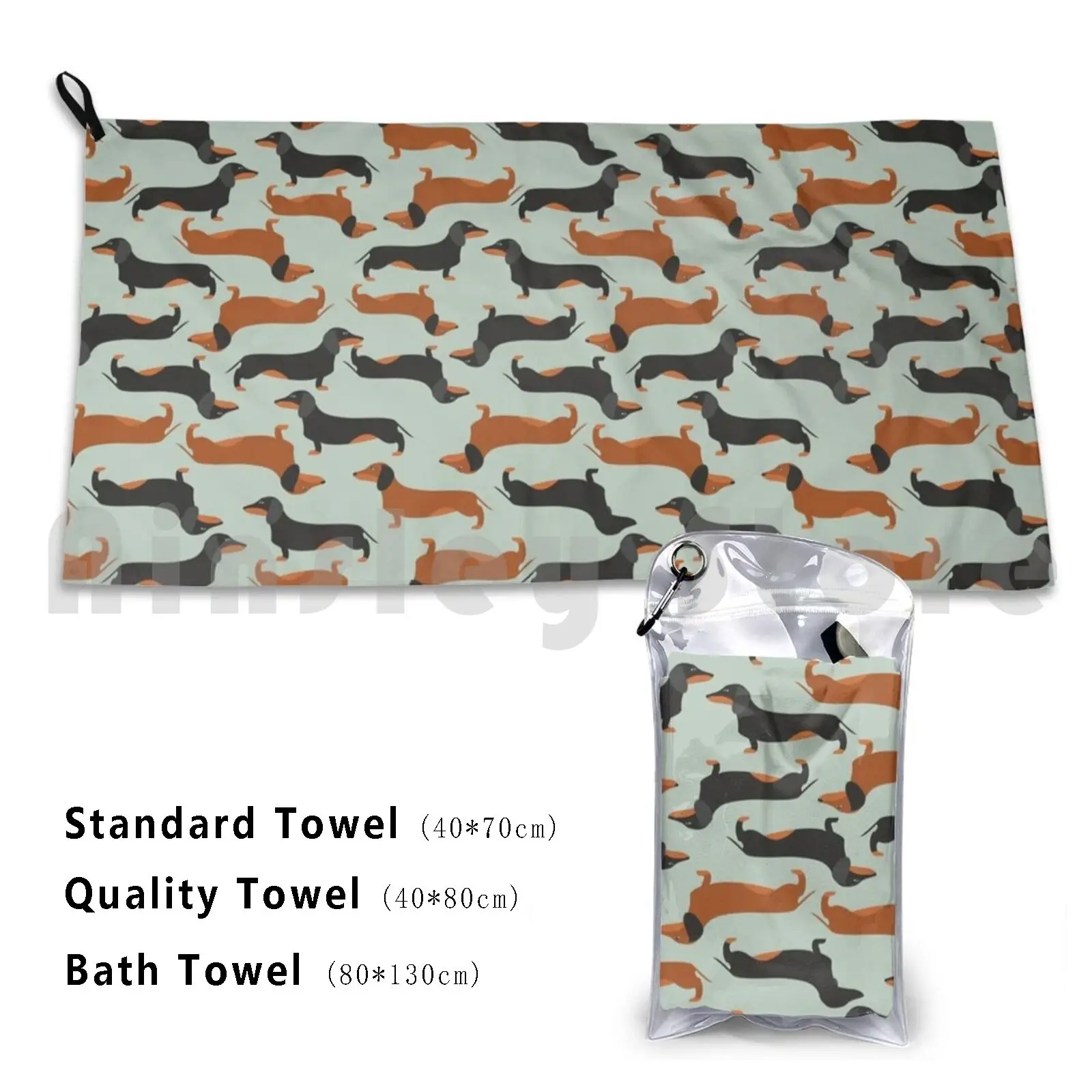 Dachshound , Taksa , Wiener Dog Bath Towel Beach Cushion Animal Badger Badger Dog Bassotto Black Breed Cub