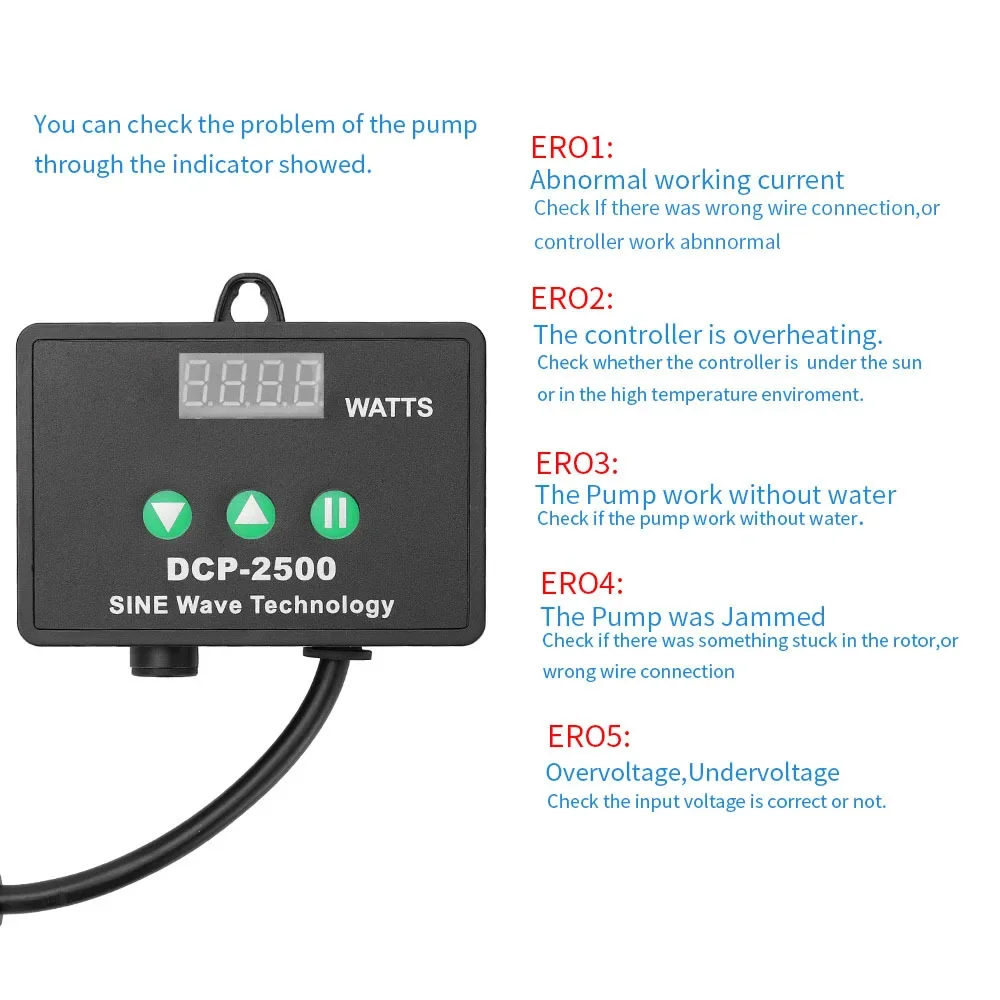 Jebao Smart 3in1 Controller Adjustable Sump Return DC Water Pump DCP Series Super Quiet Energy for Aquarium Fish Tank