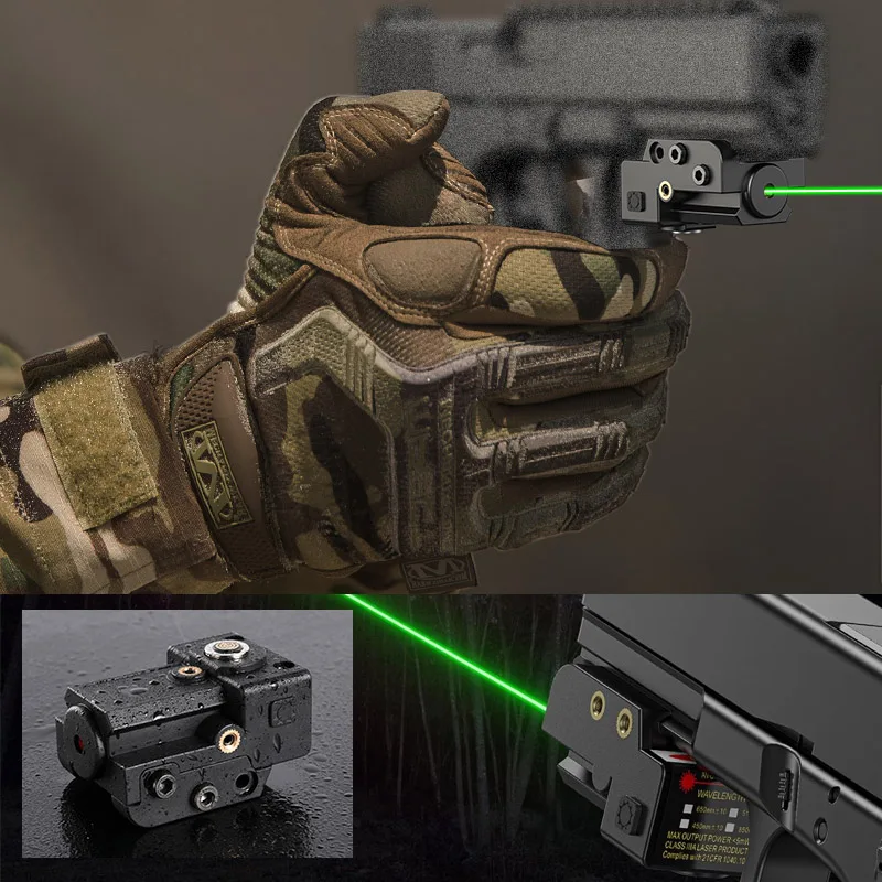 

Pistols Green Dot Laser Sight Fast Magnetic Charging Pistol Scope Fit 20mm Picatinny Rail Hunting Accessory Training Shoot Sight