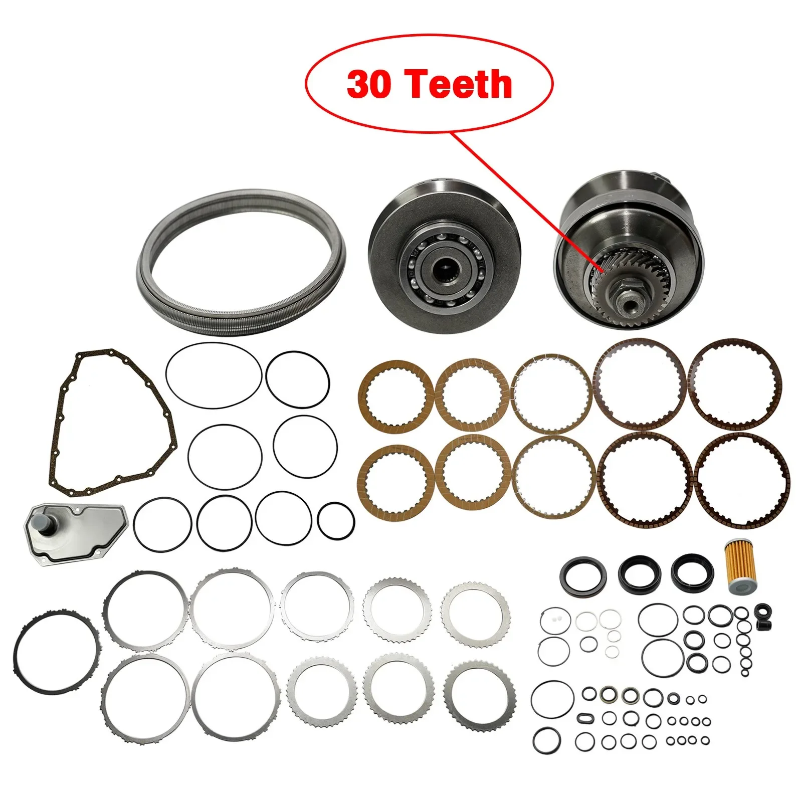 AP02 for Nissan NV200 March Sentra Chevrolet Spark 2011-2022 JF015E RE0F11A Transmission Master Rebuild Kit & Pulley Set with Belt