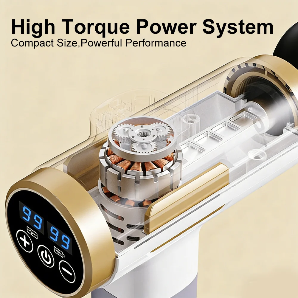 

Мини-массажный пистолет 99 Level: Мощный вибромассажер для тела, высокочастотный массажер для мышц рук и ног