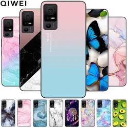 Phone Case for TCL 40 NXTpaper 5G Covers Black Bumper Silicone Soft Shell for TCL 40 NxtPaper 5G TPU Coques Lovely Marble Fundas