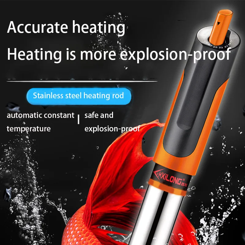 Stainless steel diving aquarium automatic constant temperature heating rod energy-saving and efficient fast heater 220V/50Hz