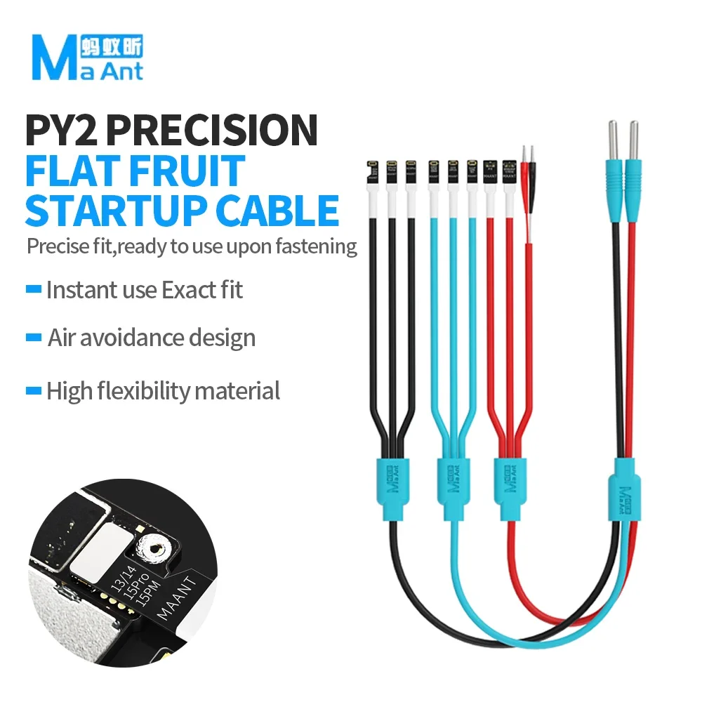 MaAnt PY2 Precision Soft Power Cable Snap-on and Use-off Air-avoiding Design for 6-16PM Repair Test Power-on Tool