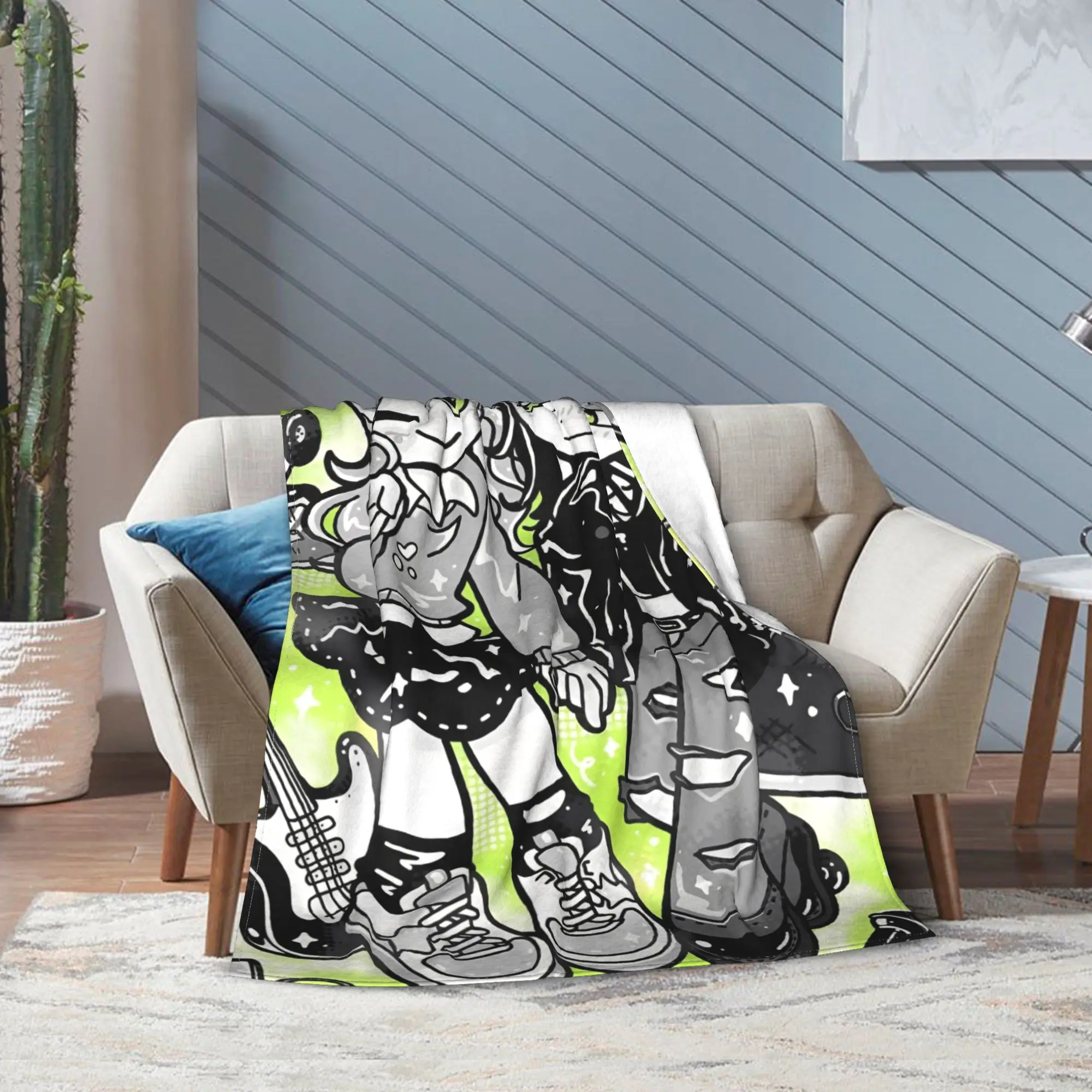 The Guy She Was Interested In Wasnt a Guy Merch Blanket Super Soft Cozy Throw Blankets for Bed 50x60 Inches Multi-size Bedspread