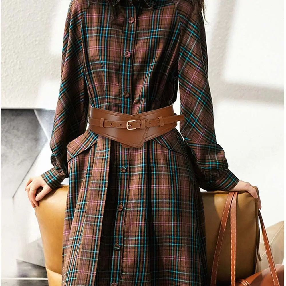 여성용 슬리밍 스웨터 오버코트 벨트 PU 가죽 의류 액세서리 허리띠 와이드 벨트 커머밴드 허리 벨트