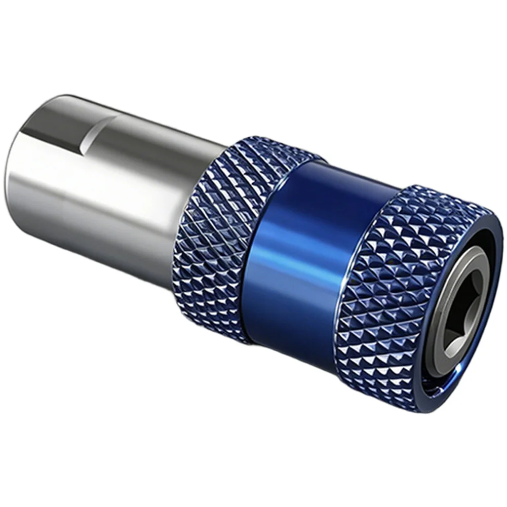 Blue To 6.35mm Hex Drill Bit Adapter For CR V Steel Screwdriver Converter Tool For Fastening And Drilling Applications
