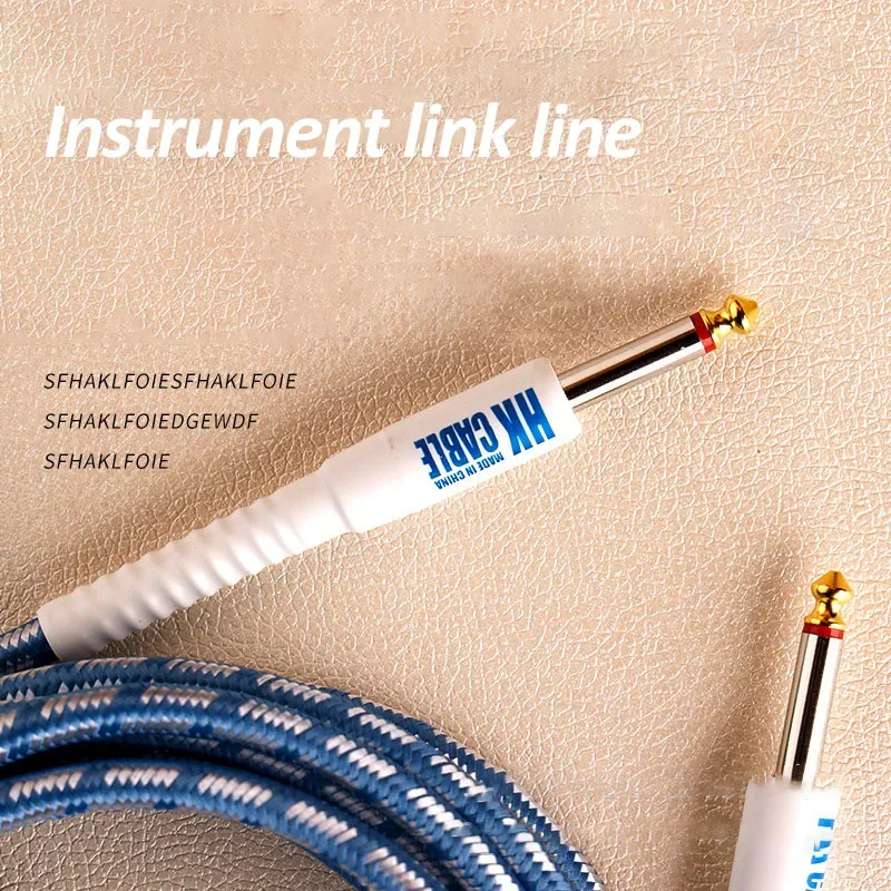 Electric Guitar Cable Wire Cord 3M 5M 10M No Noise Shielded For Audio Monitoring Bass Amplifier Accessories Musical Instruments