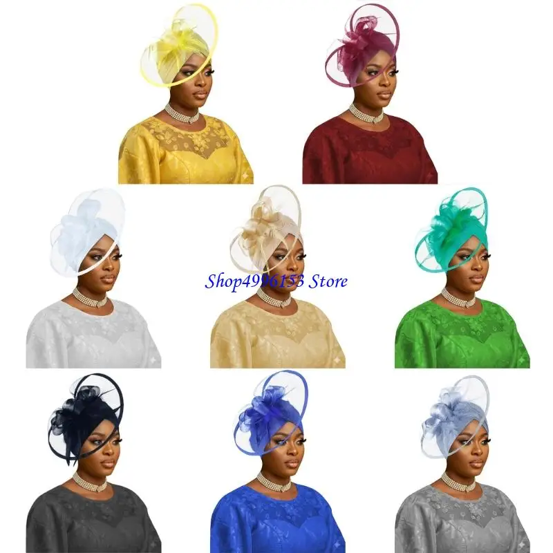 

Q0KE африканские женские тюрбаны, сетчатые тюрбаны, головной платок для женщин, повязки для волос, шапочки, головные уборы для