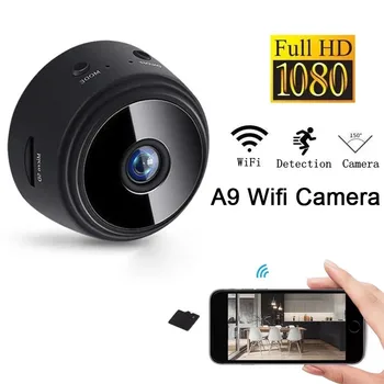 1080P HD A9 Mini WiFi kamera kapalı güvenlik güvenlik gözetleme bebek izleme monitörü gece görüş kamera IP kamera ses Video kaydedici