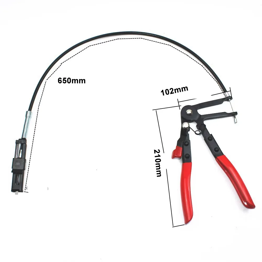 Hose Clamp Pliers Car Remover Kit Long Reach Wire Spring Hose Clamp Pliers Auto Coolant Radiator Heater Band Flat or Large Clamp