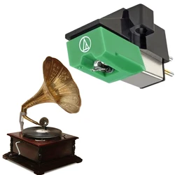 AT95E Moving Magnet Stereo Cartridge Stylus Replacement for LP Vinyl Record Player Turntable Phonograph HiFi Accessories