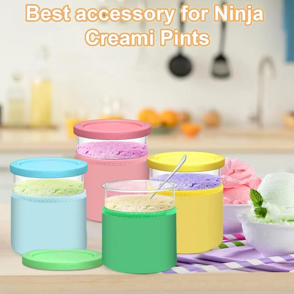 Condensation Sleeve Reusable Cup Cover Insulated Ice Cream Cup Cover Storage Tank Sleeve Set for Nc300/nc301/nc299