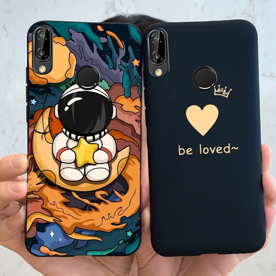 New For Huawei P20 lite Case Fashion Cartoon Pattern Soft Silicone Back Cover For Huawei P 20 Lite P30 lite Phone Case Fundas