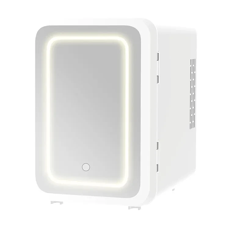 الثلاجة المحمولة فندق غرفة نوم مصباح ليد مرآة صغيرة العناية بالبشرة الجمال الثلاجة 4 لتر التجميل بار الثلاجة DC12V AC110-240V