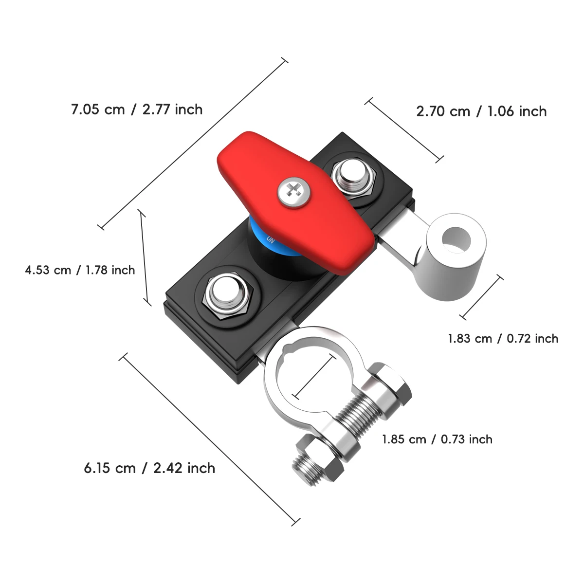 Battery Disconnect Switch One Click Power Cut Anti-Power Off Leakage Protector Universal for RV ATV Boat Car