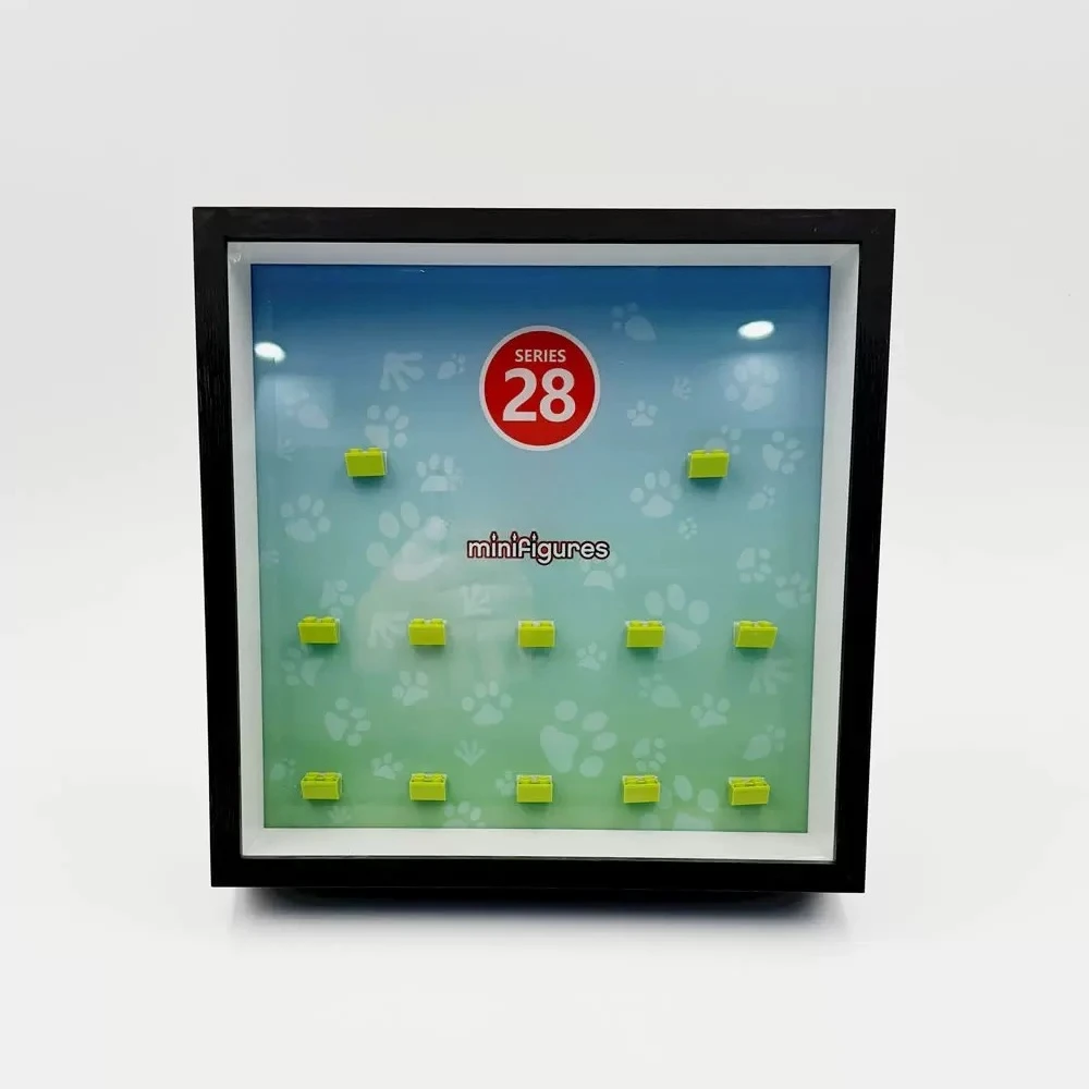 Minifigure Display Frame For Lego 71051  Slots Acrylic Display Case, Wall Mount Building Blocks Figure Storage Box