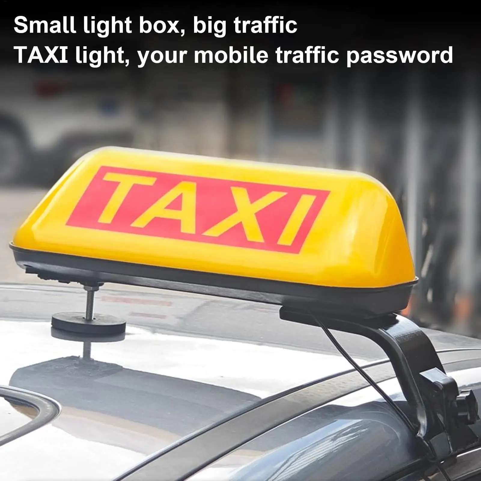 Universal DC 12V Roof Top Sign Magnetic Meter Cab Lamp Light Signal Lamps Roofs Top Waterproof Signs Lights TAXI Suction Magnet