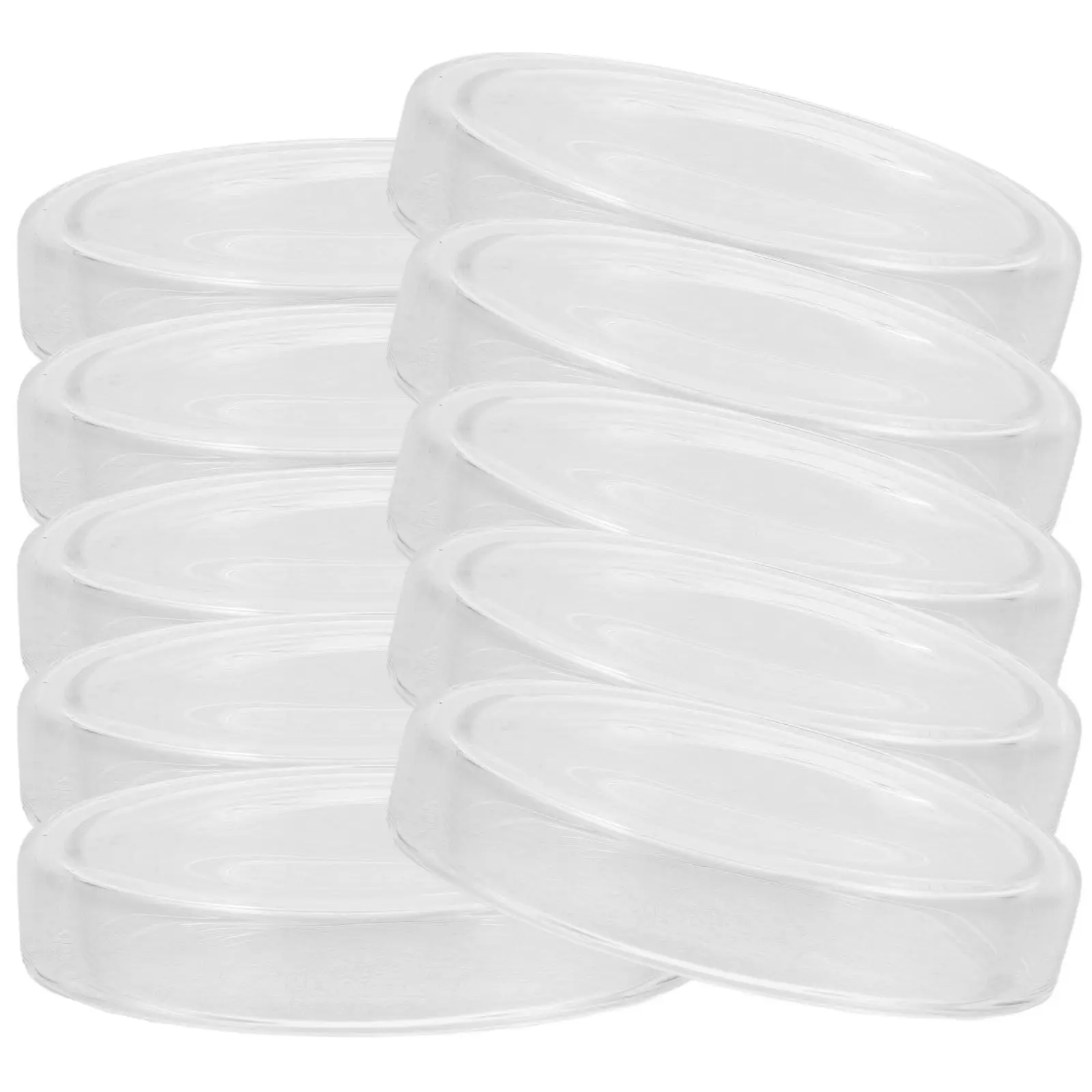 10Pcs Lab Petri Dishes 9Cm Optical Transparent Stackable Cell Culture Dishes with Lids for Science Experiment Blood Test