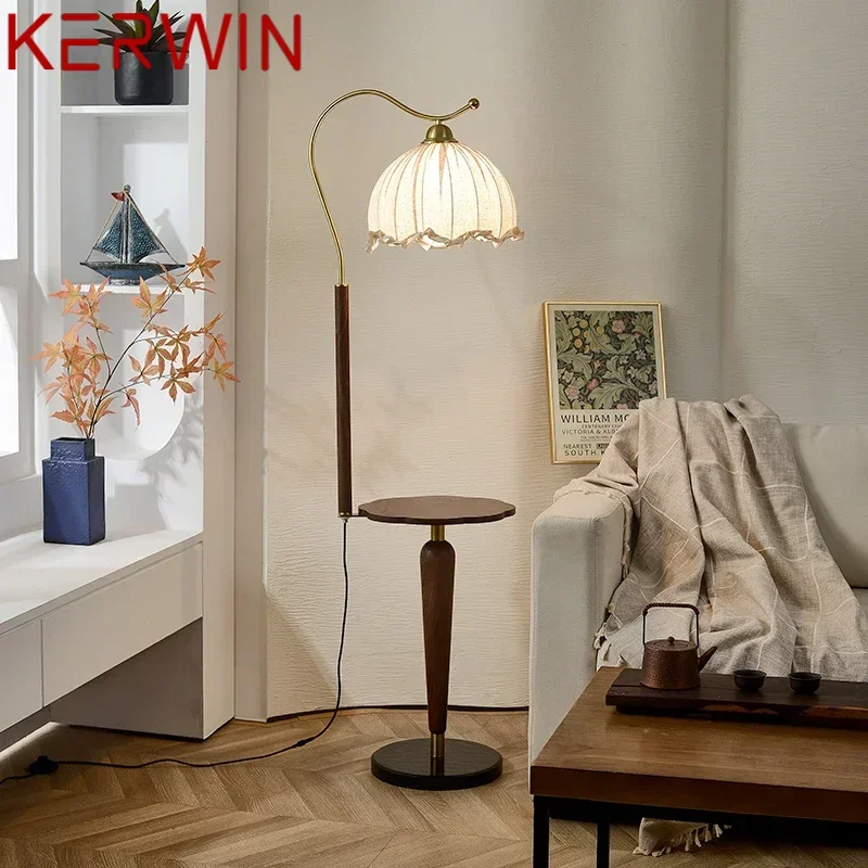 KERWIN Contemporary Floor Lamp Luxury Living Room Bedroom Study Villa Hotel LED Retro Creativity Decorative Standing Light