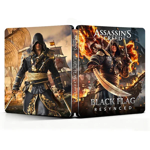 AC Black Flag Resynced Edition Steelbook FantasyBox (Solo caja, sin CD)