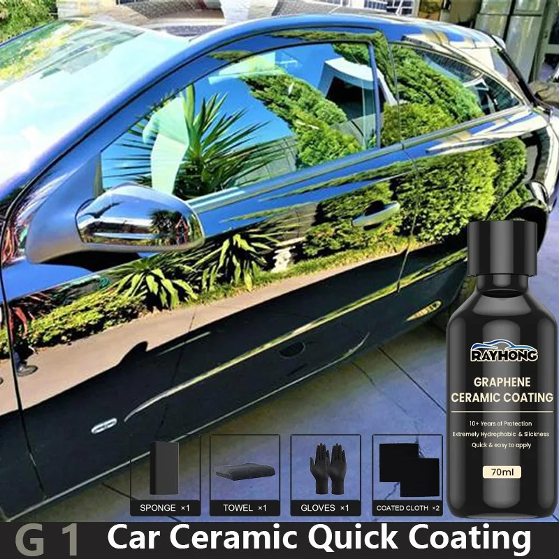 

Car Graphene Ceramic Quick Coating Extremely Hydrophobic Long Lasting Paint Protection Ultra High Gloss & Shine Car Accessories