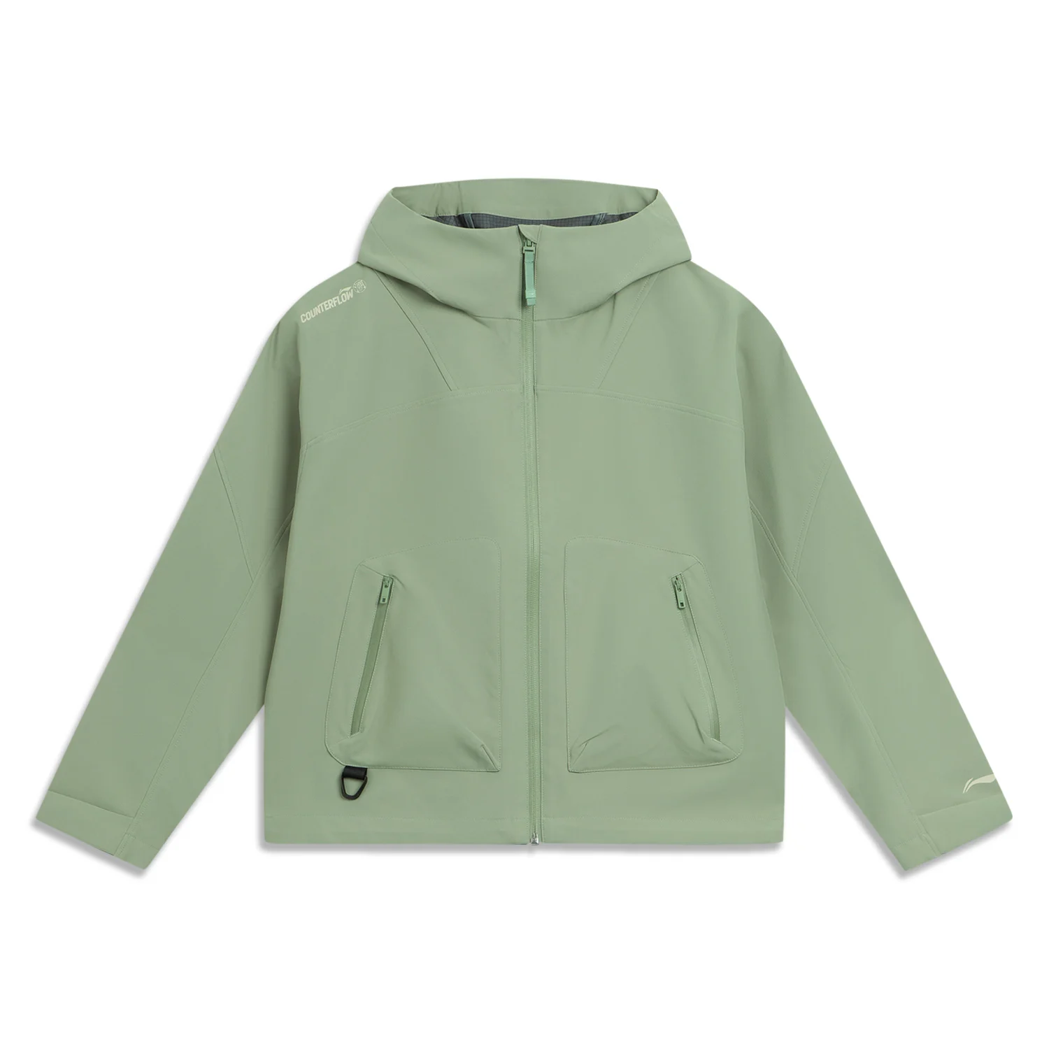 Li-Ning Winddichte buitenbreakers voor dames 100% polyester LN WATERDICHTE losse pasvorm Voering Comfortabele jassen AFDVB48