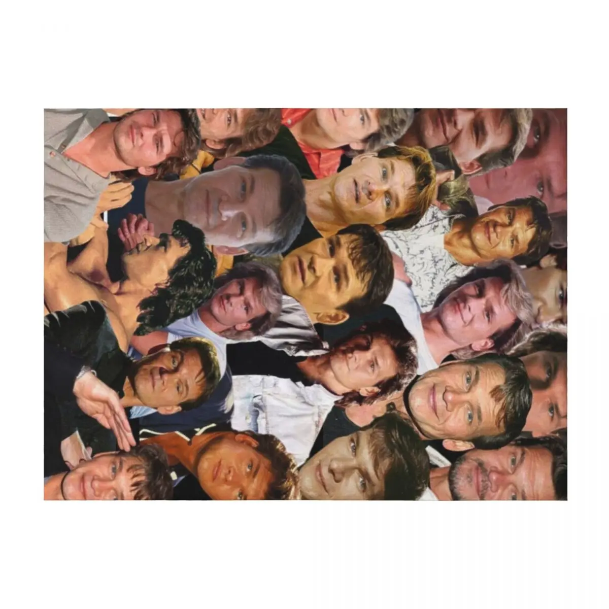 

patrick swayze photo collage Throw Blanket Bed linens wednesday Soft Plush Plaid Softest Blankets