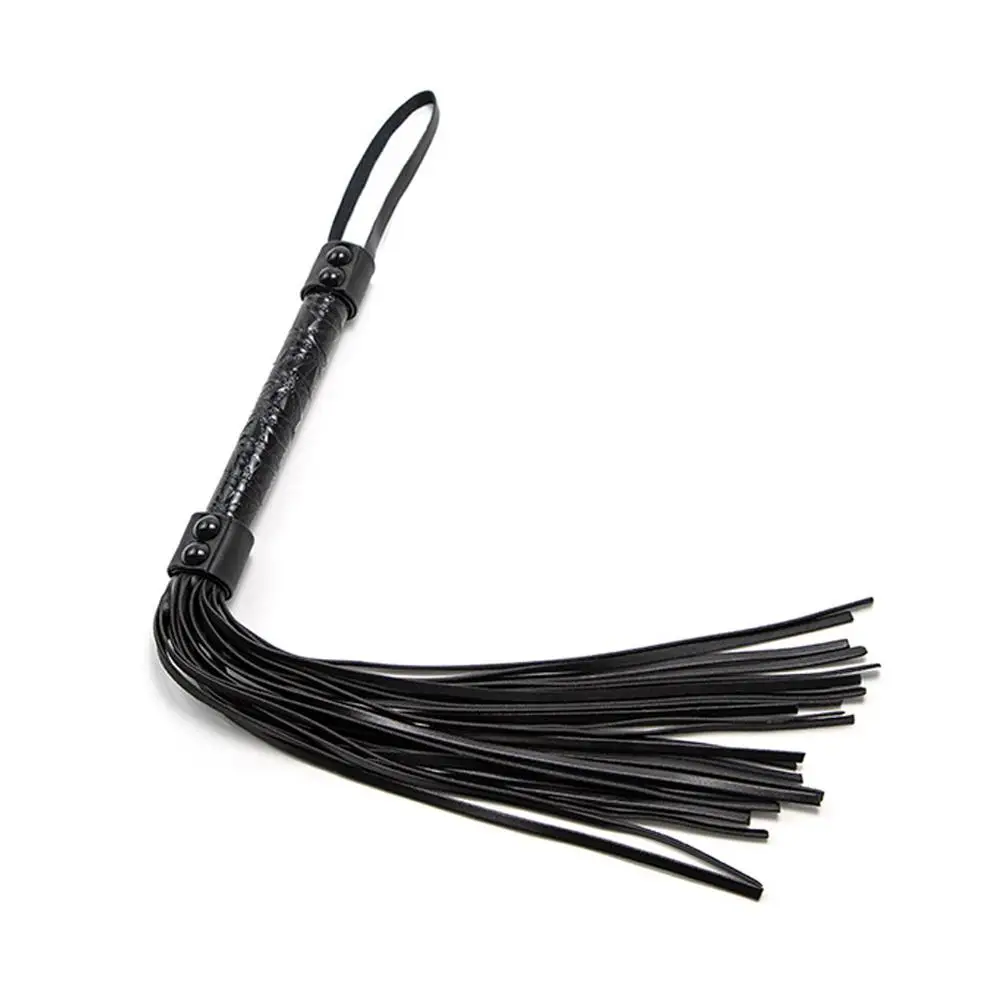 New PU Non Slip Leather Horse Whip Crop Tassels Short Whip With Handle Equestrian Whip Teaching Riding Crop Horses Accessories